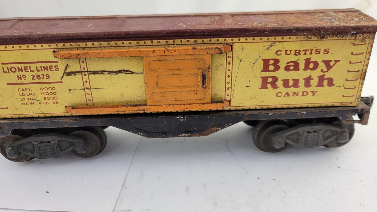 Vintage Lionel Prewar No. 2679 Baby Ruth Box Car O Guage