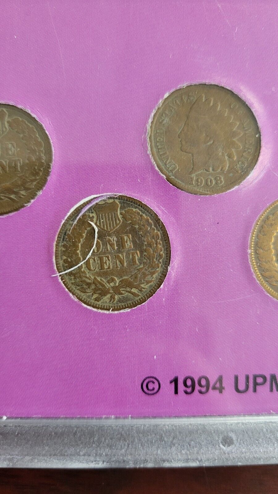 Indian Head Cent Set - The Wild West Coin Collection - 5 Coin Penny Set 1907-08