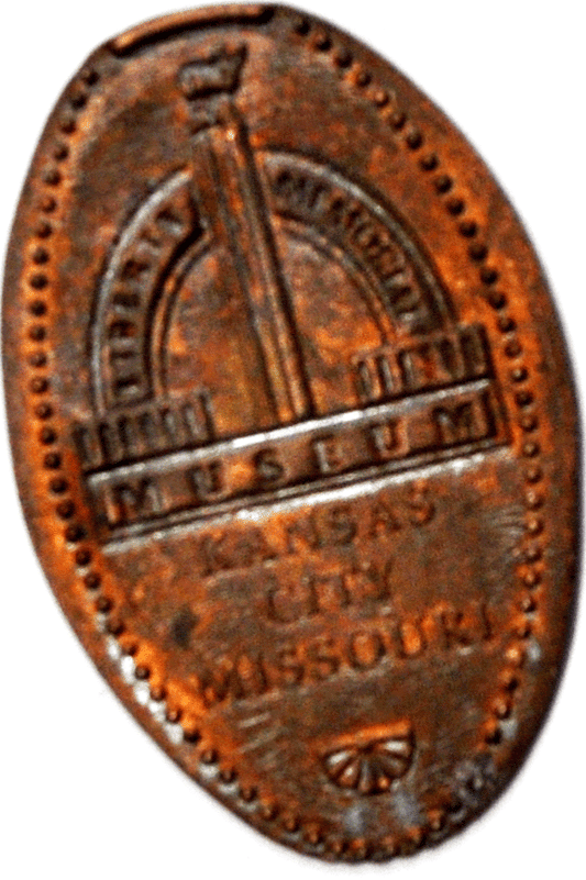 Kansas City Missouri Liberty Memorial Souvenir Elongated Penny