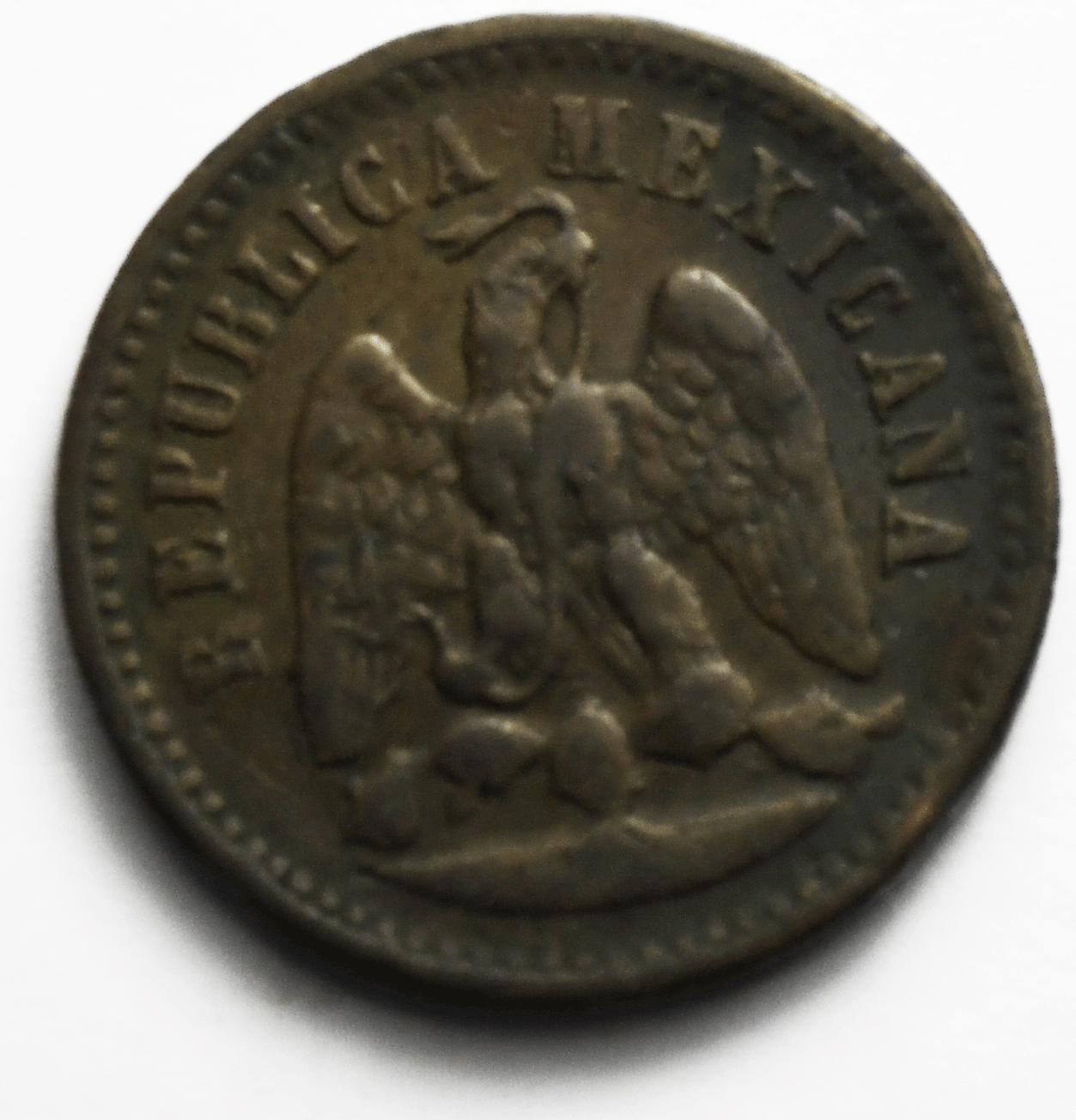 1893 Mo Mexico Second Republic One Centavo KM# 391.6