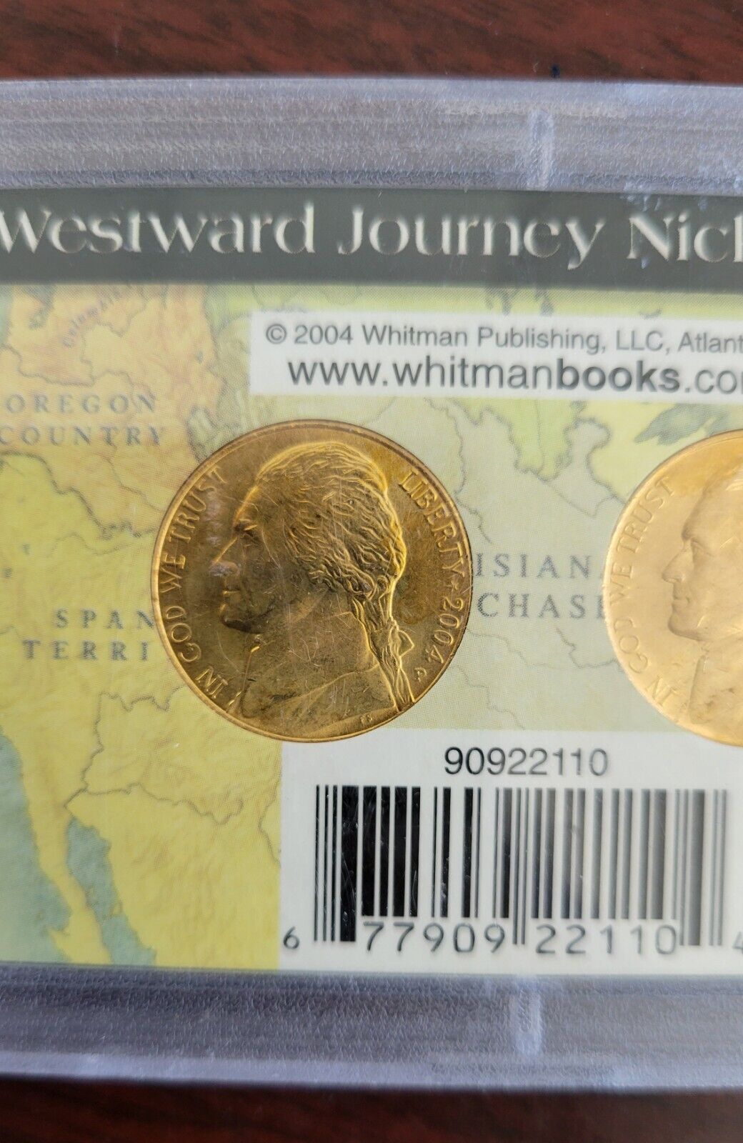 2004 Whitman Westward Journey Nickel Series Set Nickels Lewis & Clark Gold Tone