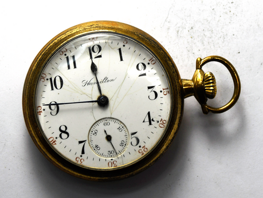 1911 Hamilton Size 16 Grade 974 OF Pocket Watch LS RGP Not Running