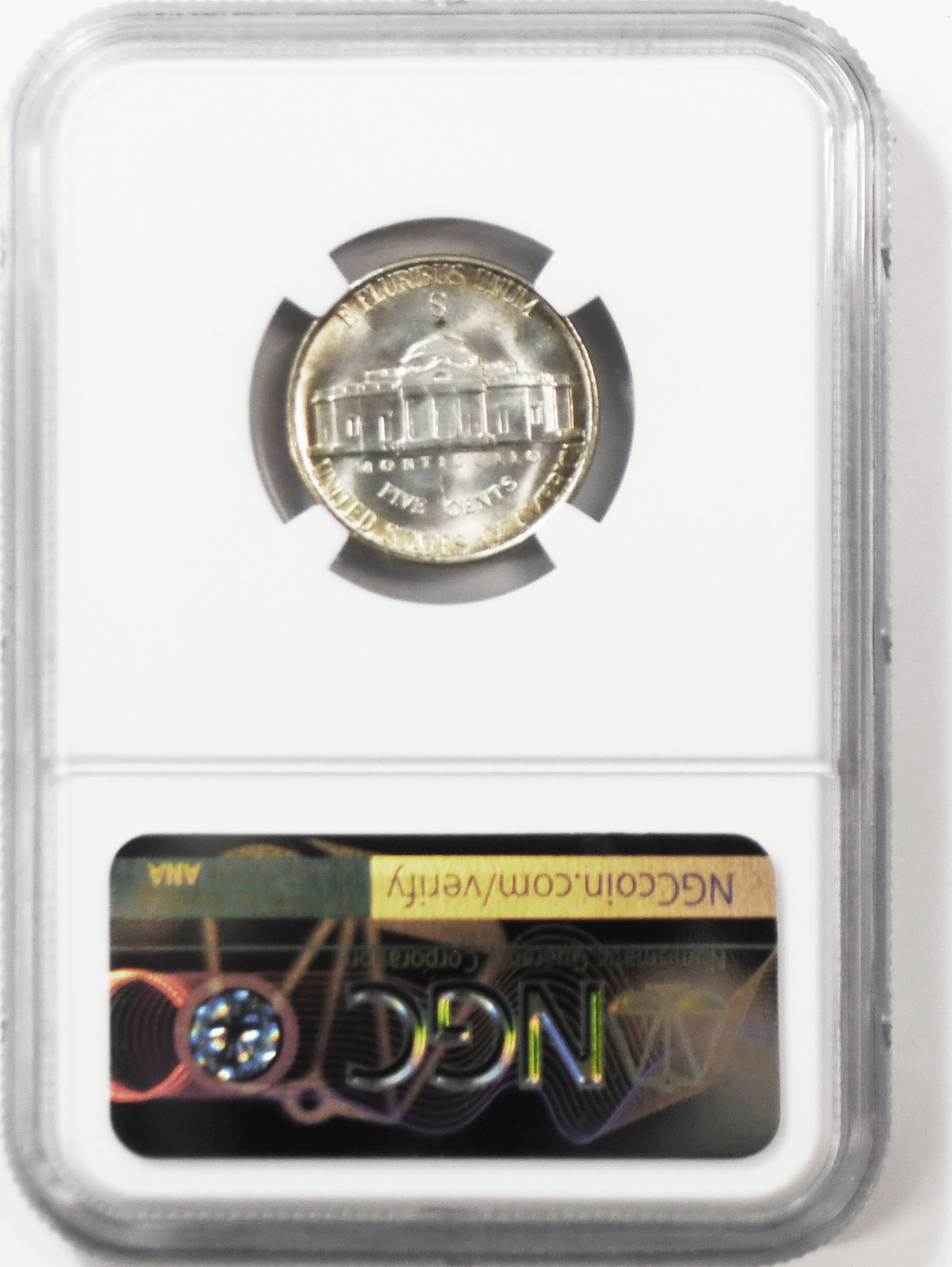 1942 S 5c Jefferson Silver War Time Nickel Five Cents NGC MS66