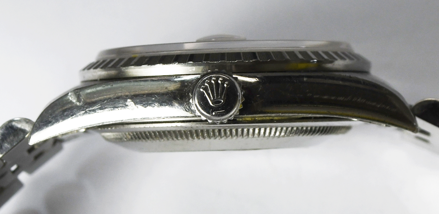 1999 Men's Rolex Datejust 16220 Silver Stick Dial 36mm 3135 Stainless Jubilee