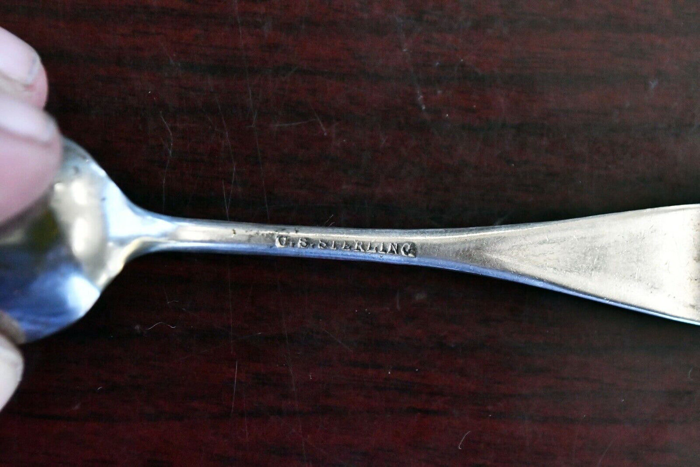 Algeria Worlds Fair by U.S. Sterling Co 4 1/4" Souvenir Demitasse Spoon .33 oz.