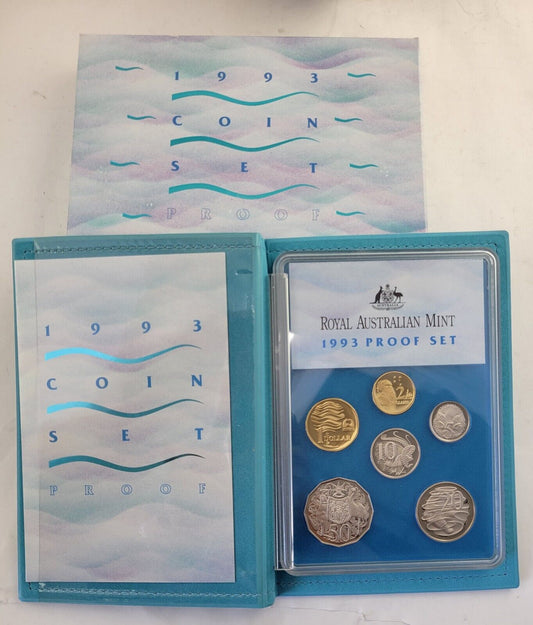 1993 Australian 6 coin proof set, $2 Coin, Water Quality, Wildlife w/Paperwork
