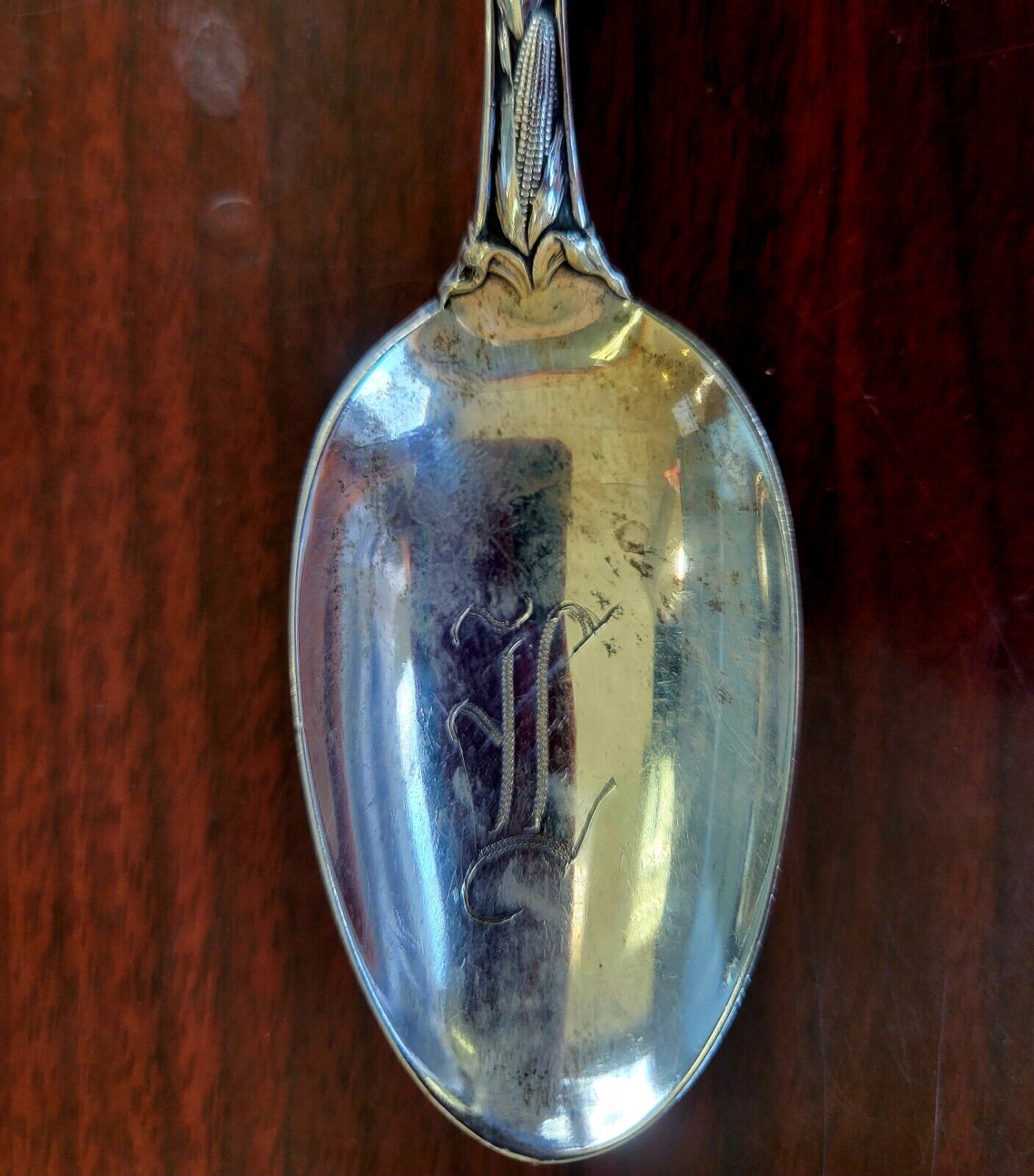 1908 Illinois State Sterling Silver 5 7/8" Souvenir Spoon  .97oz Lincoln