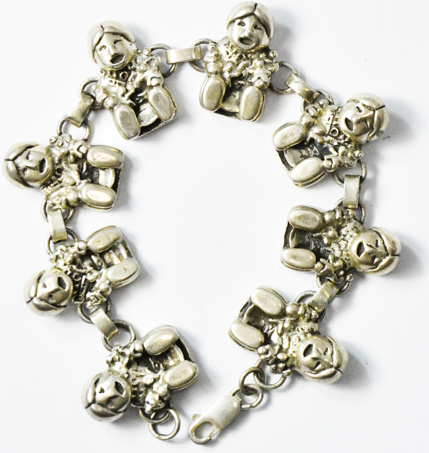 Sterling Silver Carol Felley Storyteller Chain Link 21mm 7-3/4" Bracelet