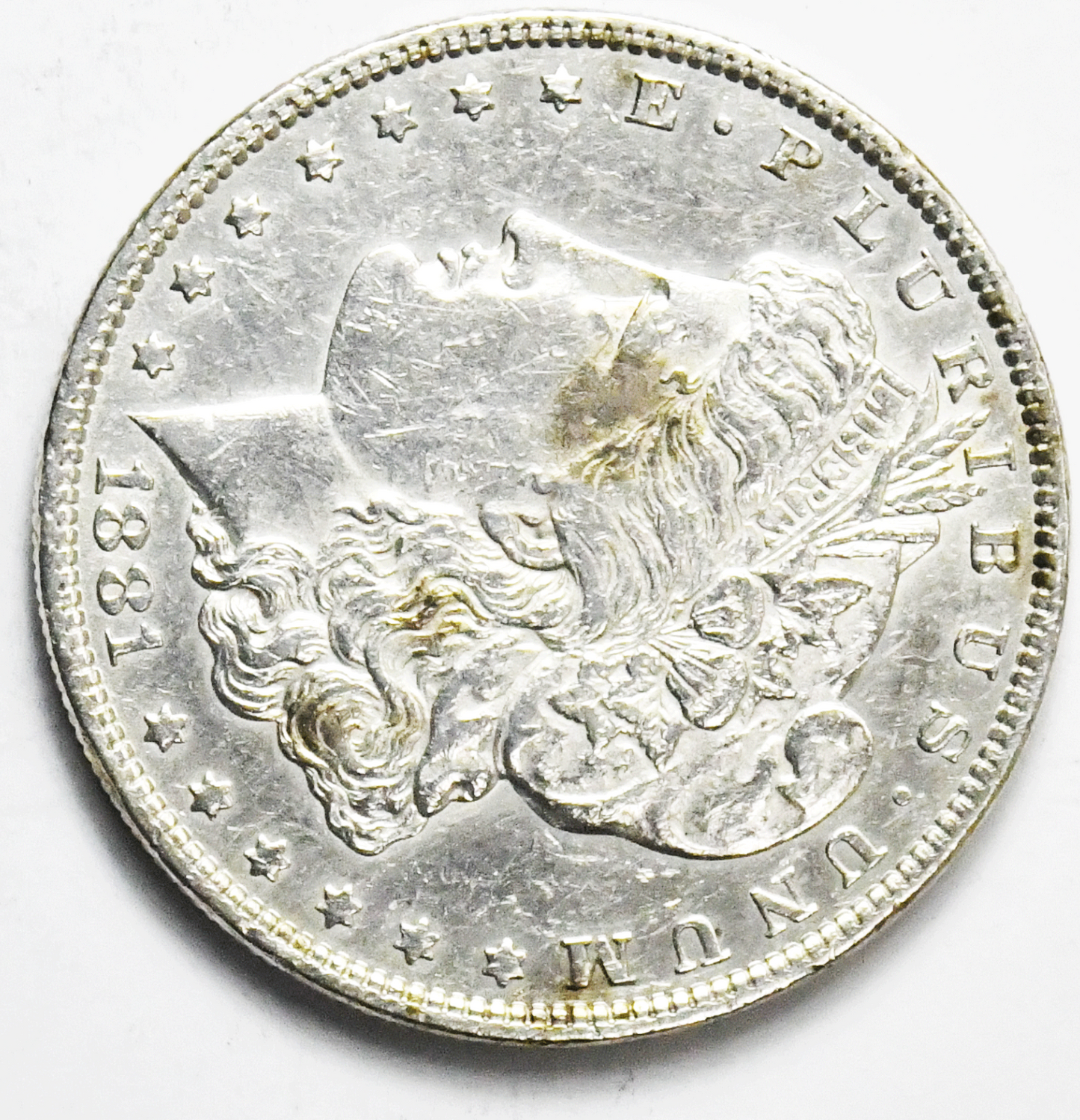 1881 O $1 Morgan Silver One Dollar New Orleans VAM 73