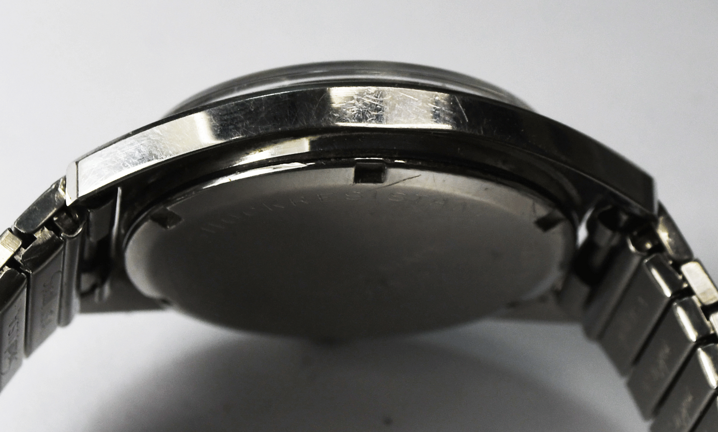 Vintage Glycine Manual Wind 1803 Wristwatch 33mm Stainless 2-Tone Pie Pan Dial
