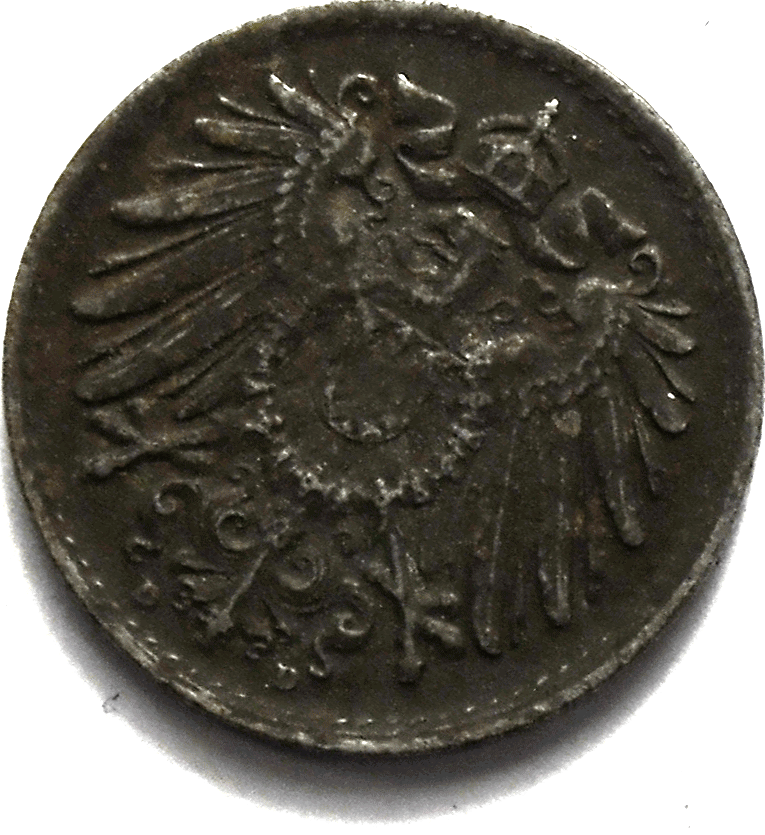 1921 DGermany Empire 5 Five Pfennig KM# 19