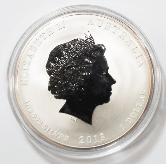2013 $1 Australia Year of the Snake .999 1oz Ounce Silver Lunar Coin
