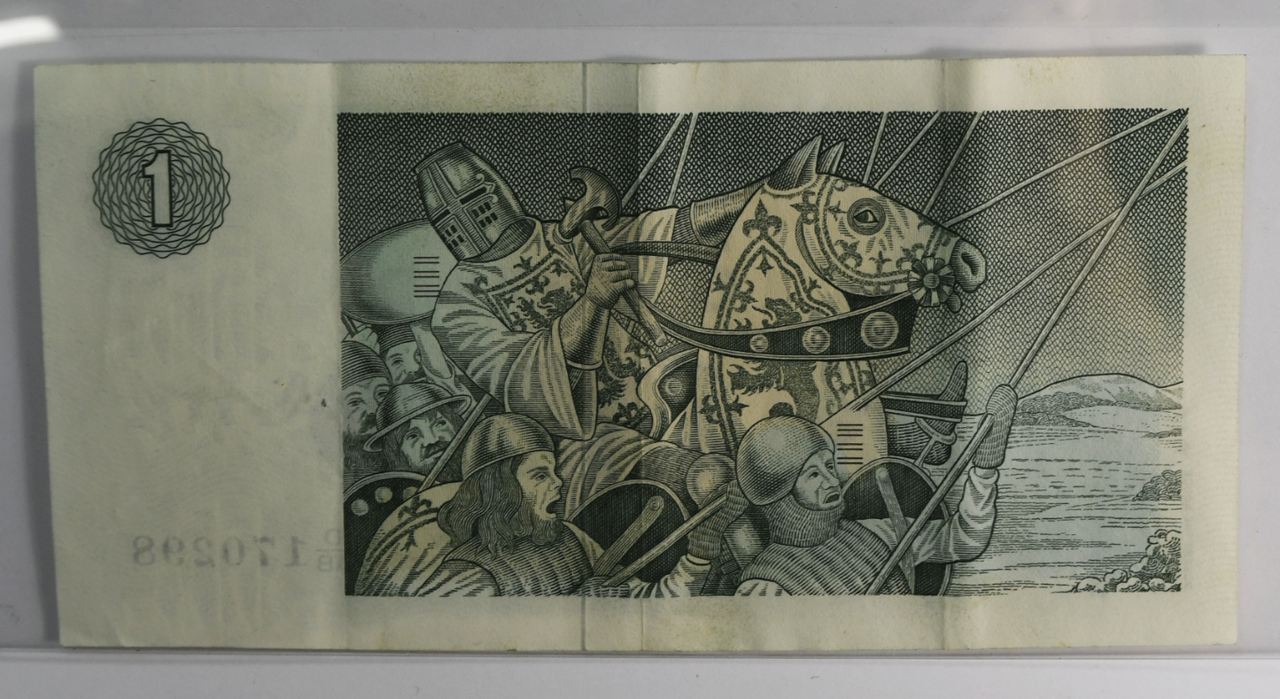 1975 Scottsdale Clydesdale Bank One Pound Banknote D/AB 170298