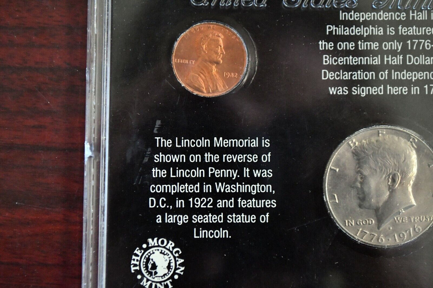 US. Monument Coin Collection Lincoln Memorial, Independence Hall, Monticello