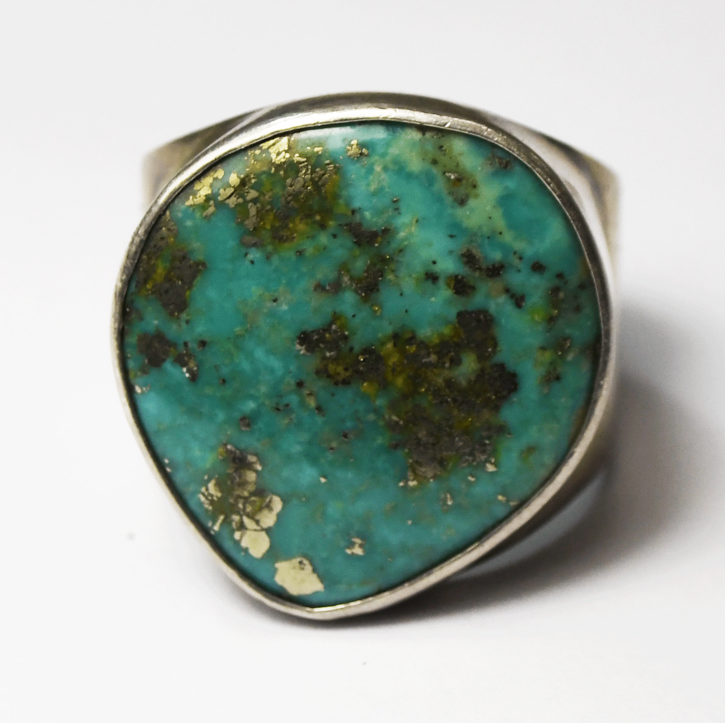 Sterling Silver Starborn Turquoise 24mm Ring Size 10.5