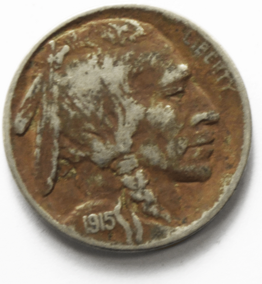1915 5c Buffalo Nickel Five Cents Philadelphia