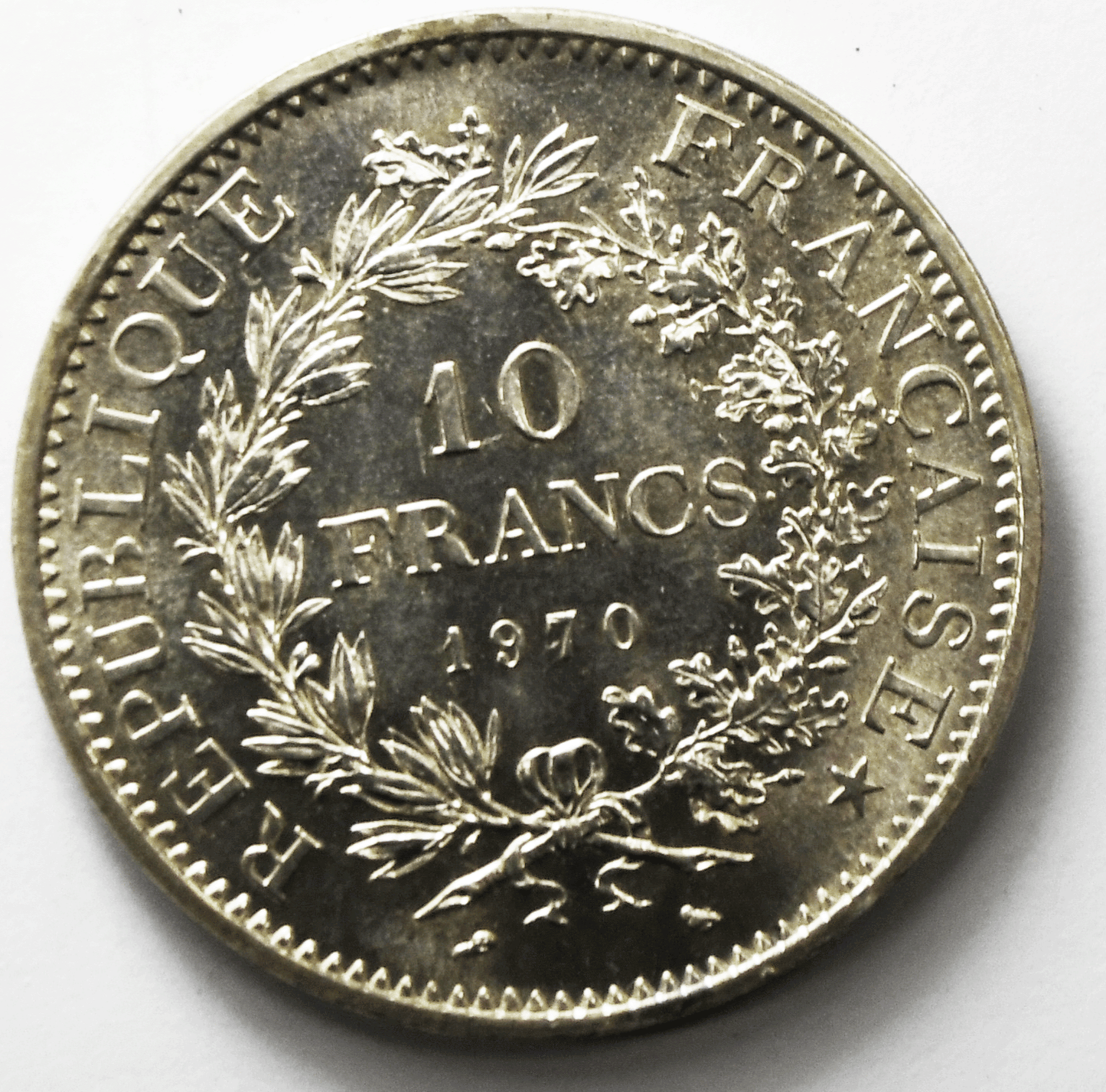 1970 France Proof Like 10 Ten Francs Silver Coin KM# 932