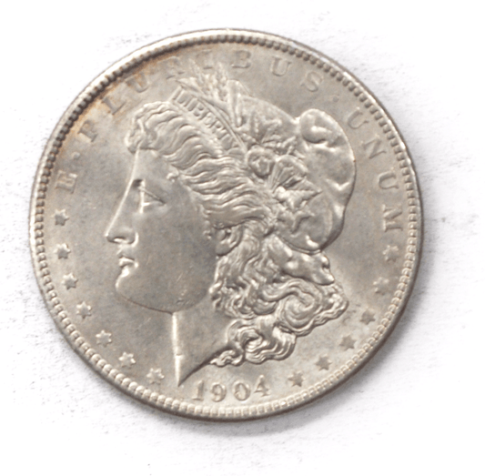 1904 $1 Morgan Silver One Dollar US Coin Philadelphia AU