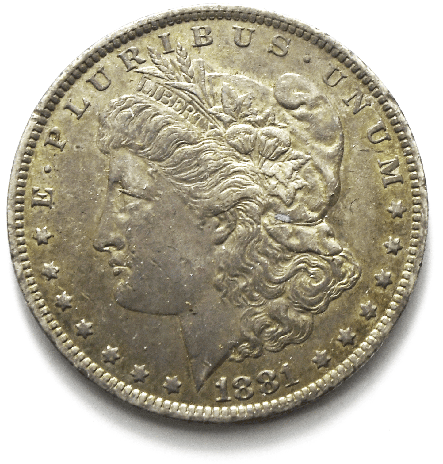 1881 O $1 Morgan Silver One Dollar New Orleans AU