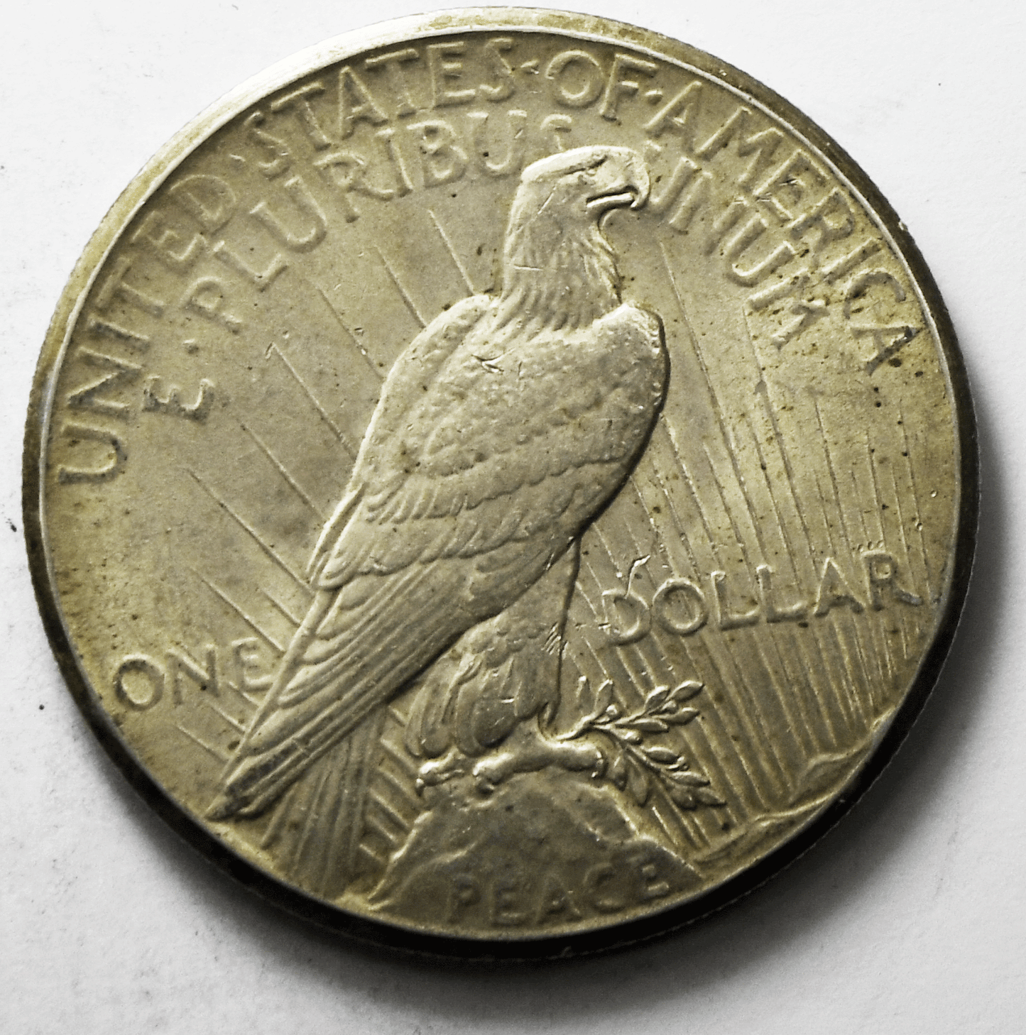 1927 $1 Peace Silver One Dollar US Philadelphia AU
