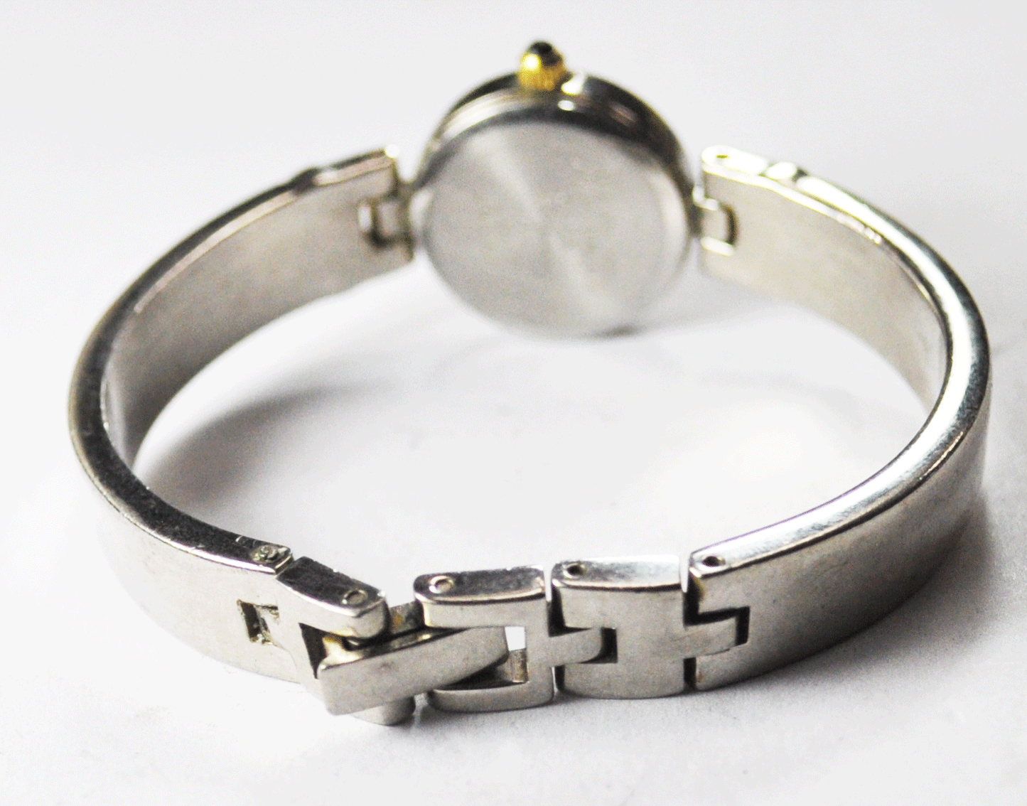 Women's Gruen Quartz Two Tone MOP Dial Wristwatch 18mm Bangle GU2148-040