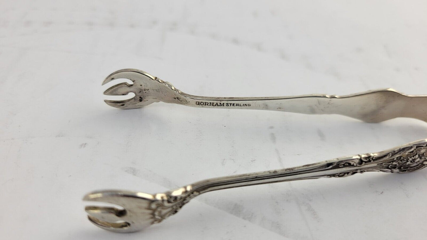 King Edward By Gorham Sterling Silver 4" Solid Sugar Tongs  .71oz.