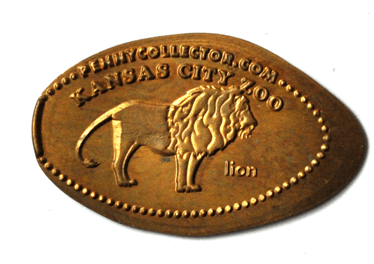 Kansas City Zoo Elongated Penny Lion 35mm