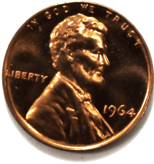 1964 1c Proof Lincoln Memorial Cent One Penny Gem Uncirculated