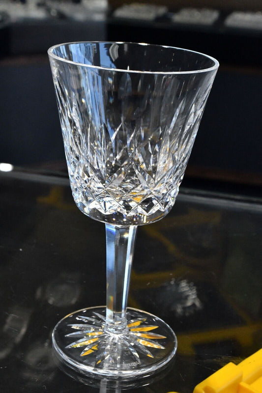 Lismore by Waterford 24% Lead Crystal 5 3/4" White Wine Glass Ireland