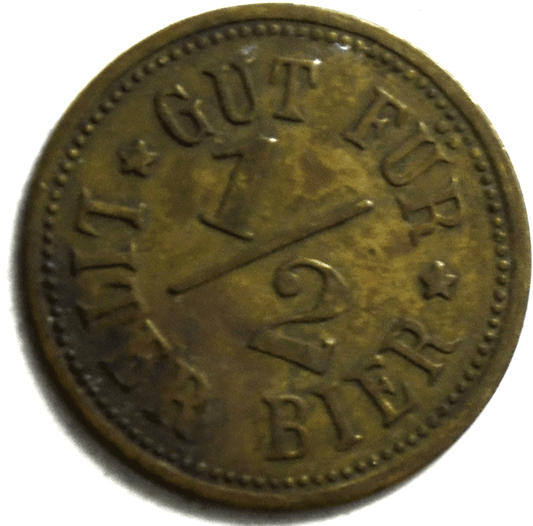 Gut Fur Liter Bier German Beer Token 20mm