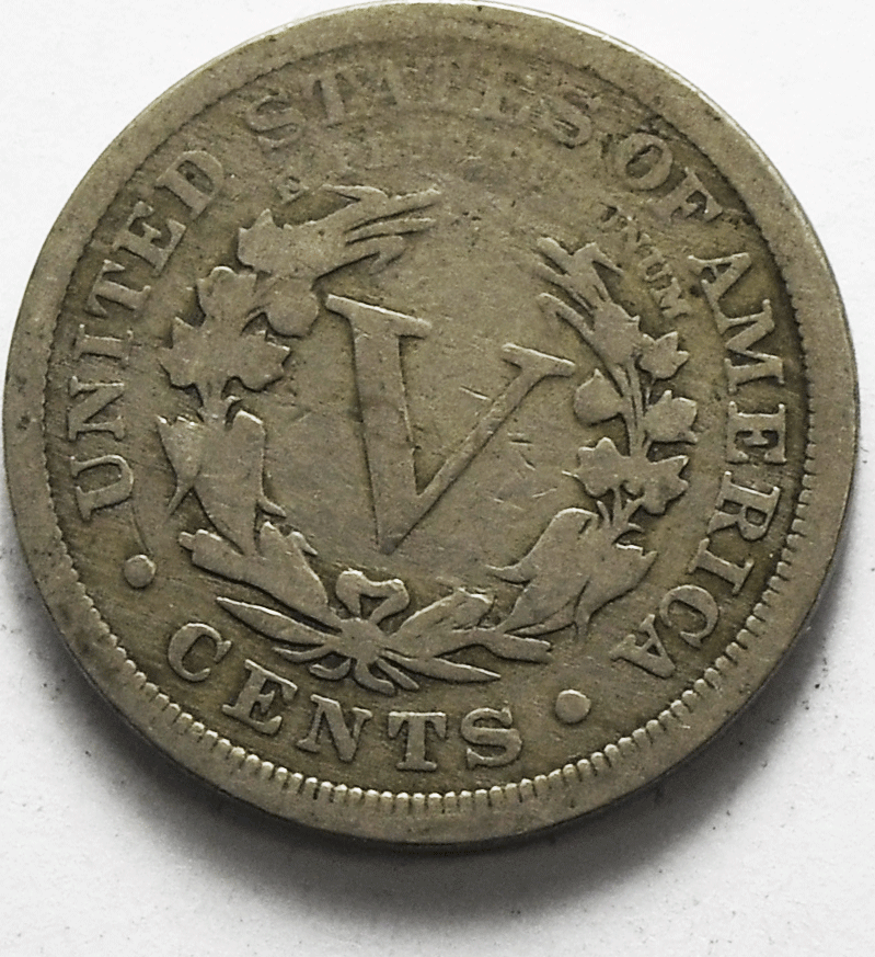 1894 5c V Liberty Nickel Five Cents Rare US Philadelphia