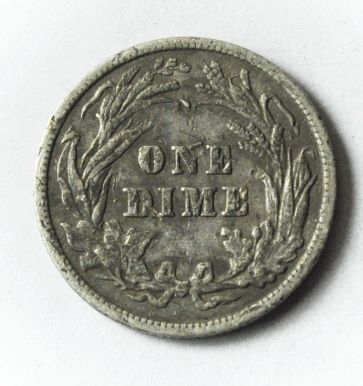 1902 10c Barber Silver Dime Ten Cents Philadelphia Rare