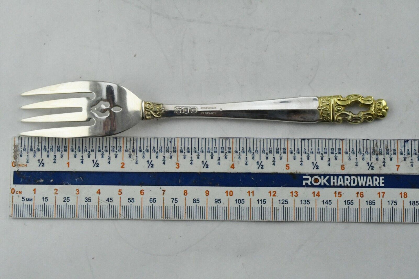 14pc. Hispana-Sovereign "Gold" by Gorham Sterling 6 7/8" Salad Fork 21oz.