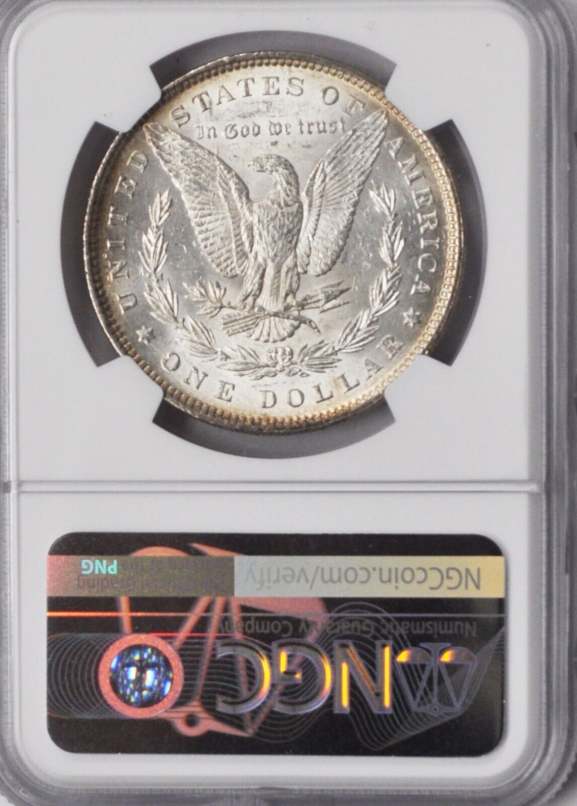 1885 $1 Morgan Silver One Dollar MS60 NGC Philadelphia