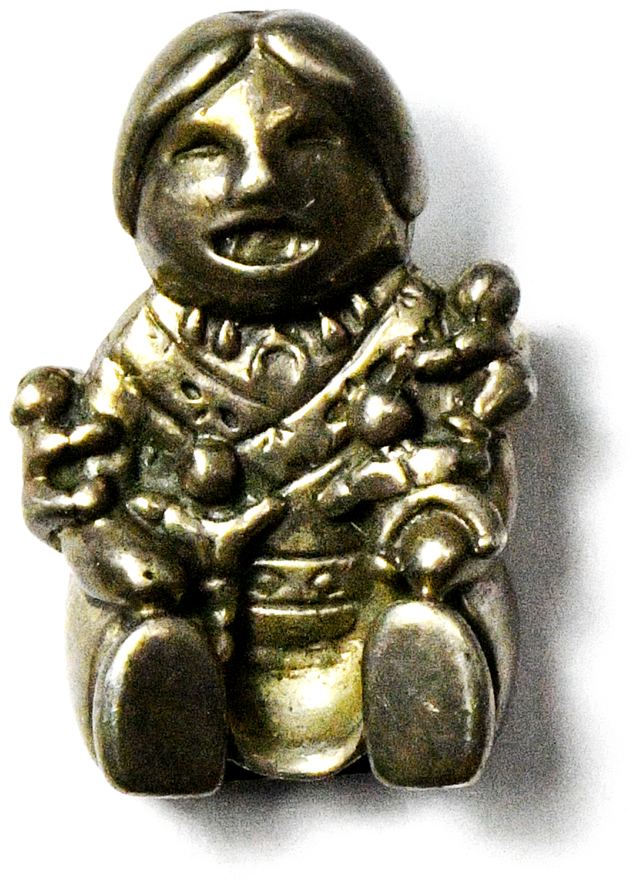 Sterling Silver Carol Felley Storyteller Brooch Pin 30mm x 20mm