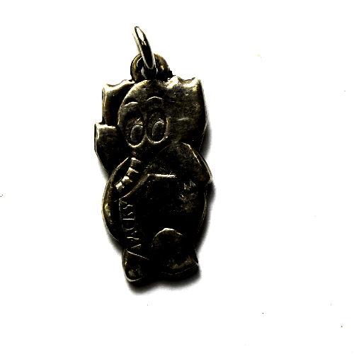 Sterling Silver Packy Oregon Zoo Elephant Charm 22mm x 12mm