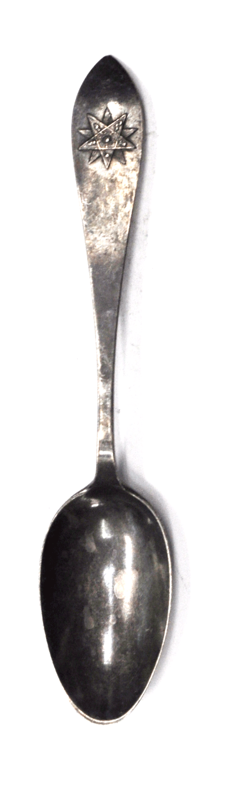 Sterling Silver Lunt Eastern Star Masonic Souvenir Spoon 5-7/8" 5-23-1916 Mono