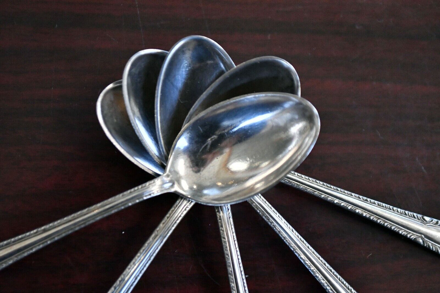 6pc. Gadroon by International Sterling Silver 4 1/8" Demitasse Spoon Set 1.9oz.