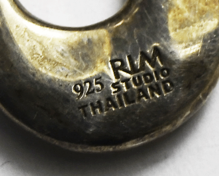 Sterling Robert Lee Morris Hammered 53mm Cross Pendant 13mm Toggle Necklace 18"