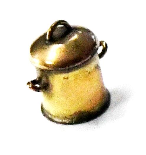 9ct Gold Vintage Cooking Pot Charm 9 x 5mm