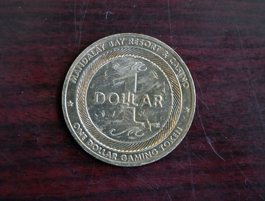 Mandalay Bay Resort Casino One Dollar Gaming Slot Token Las Vegas Nevada