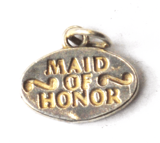 Sterling SJC Sundancer Maid of Honor Oval Charm 17mm x 14mm