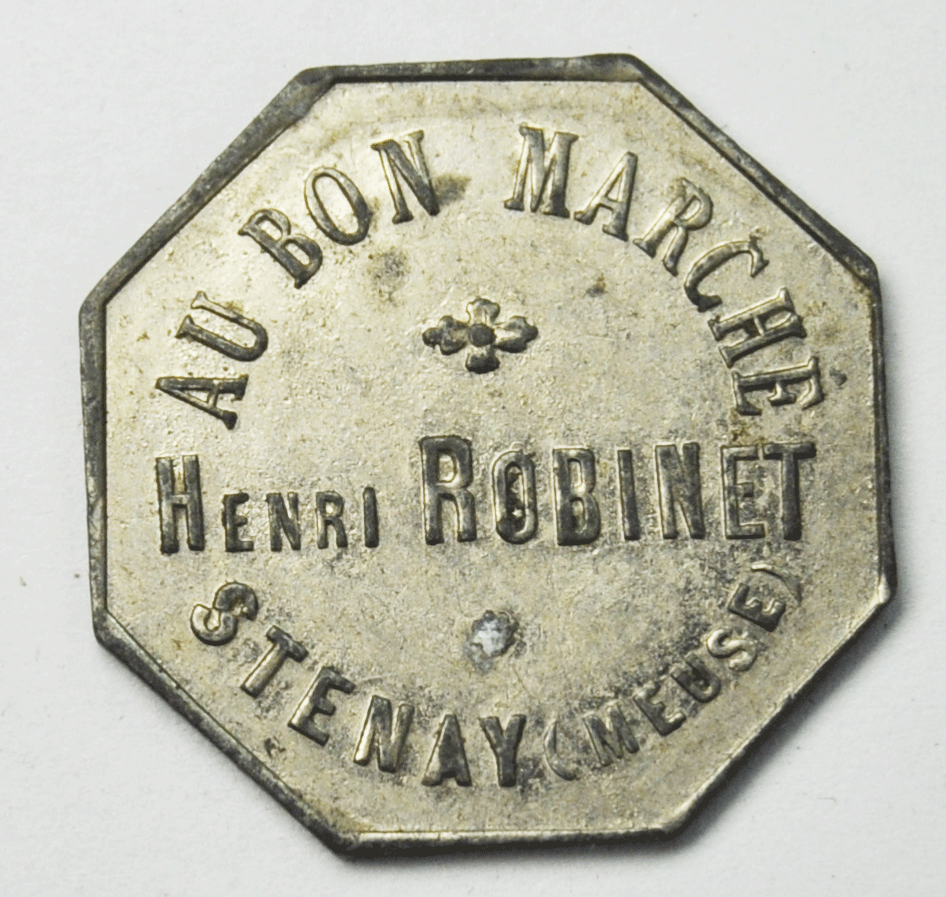 Au Bon Marche Henri Robinet Jeton Prime France Trade Token 24mm