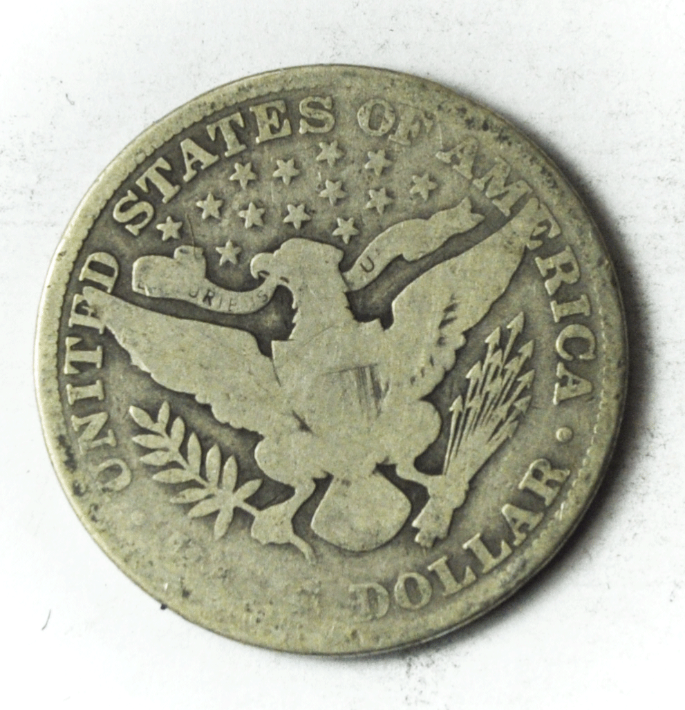 1908 50c Barber Silver Half Dollar Rare Fifty Cents US Philadelphia