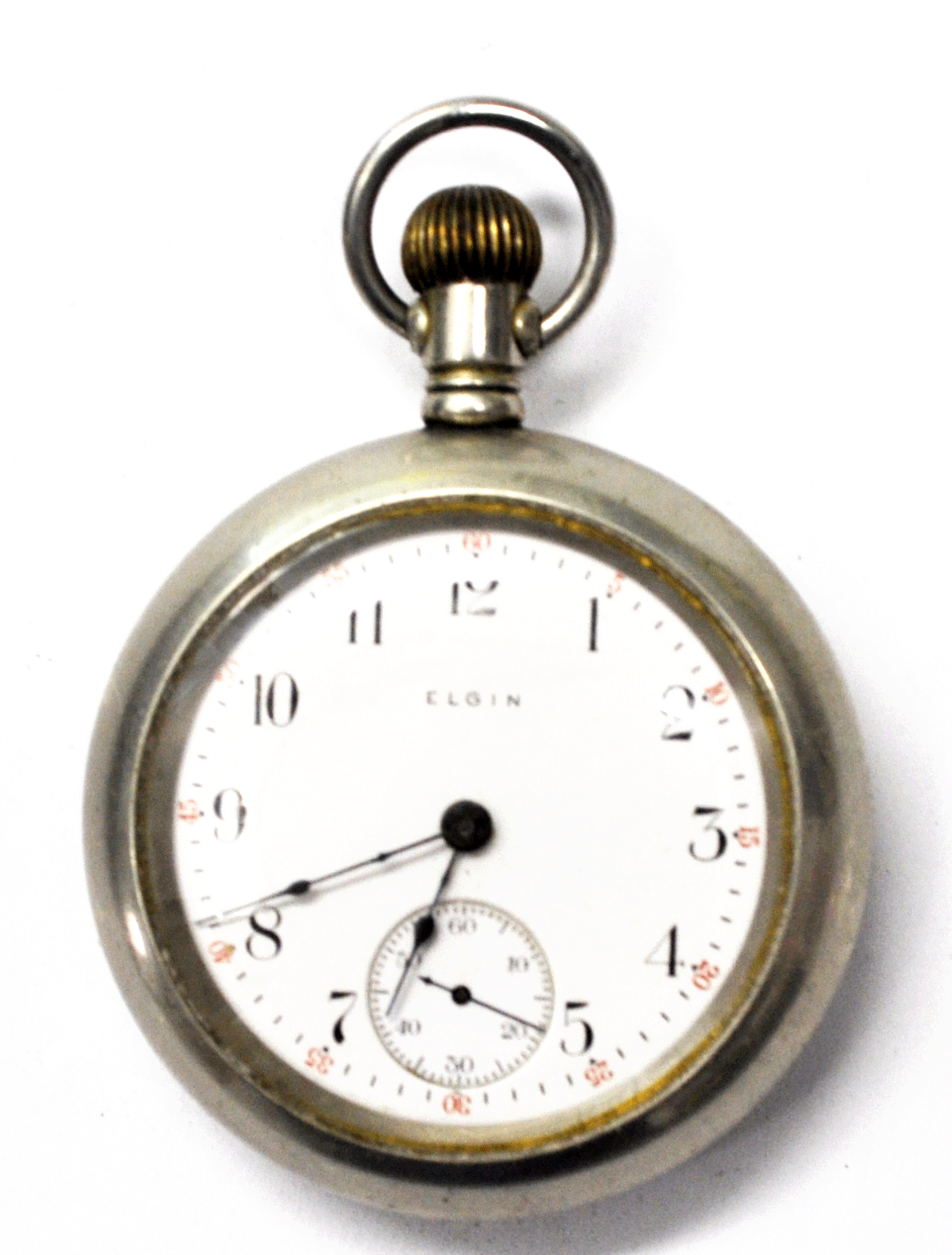 1910 Elgin Size 18 Open Face Case Pocket Watch Grade 294