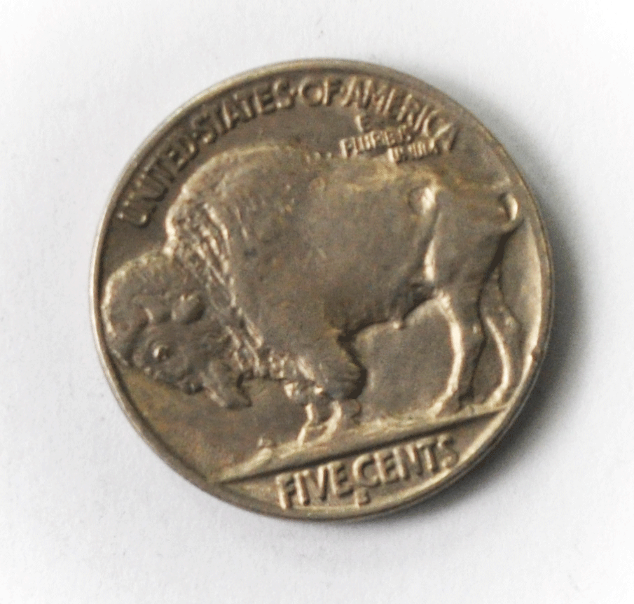 1929 S 5c Buffalo Nickel Five Cents San Francisco AU