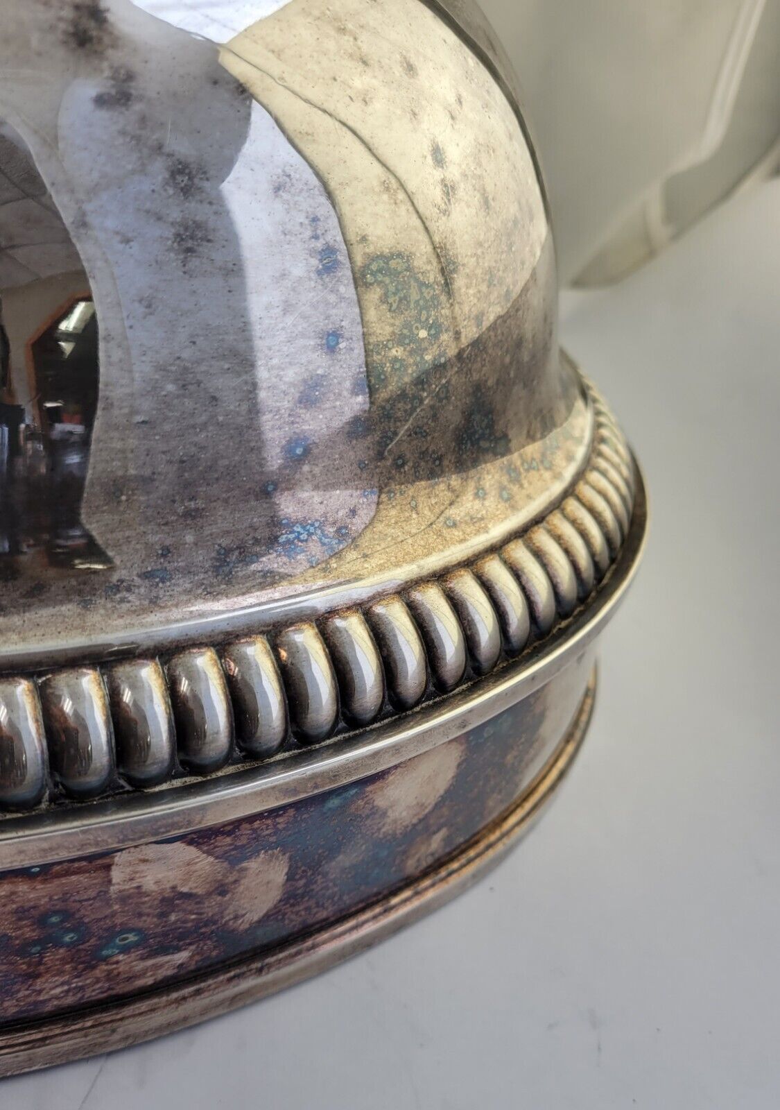 Antique Huge 18” Victorian Game Cover Food Meat Dome Silver Plated Centerpiece