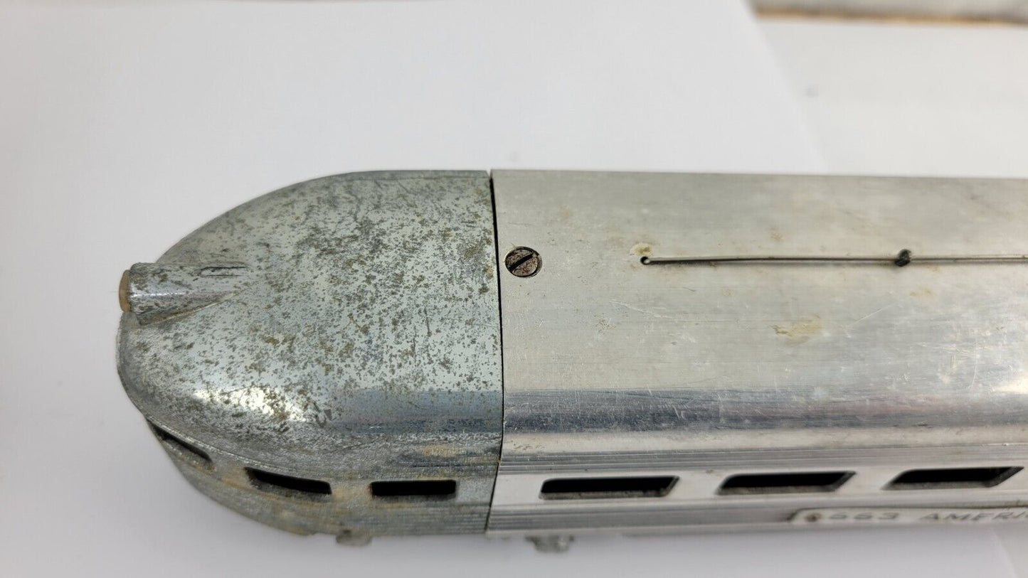 American Flyer 663 Aluminum Streamline Observation Passenger S-Gauge 1950s