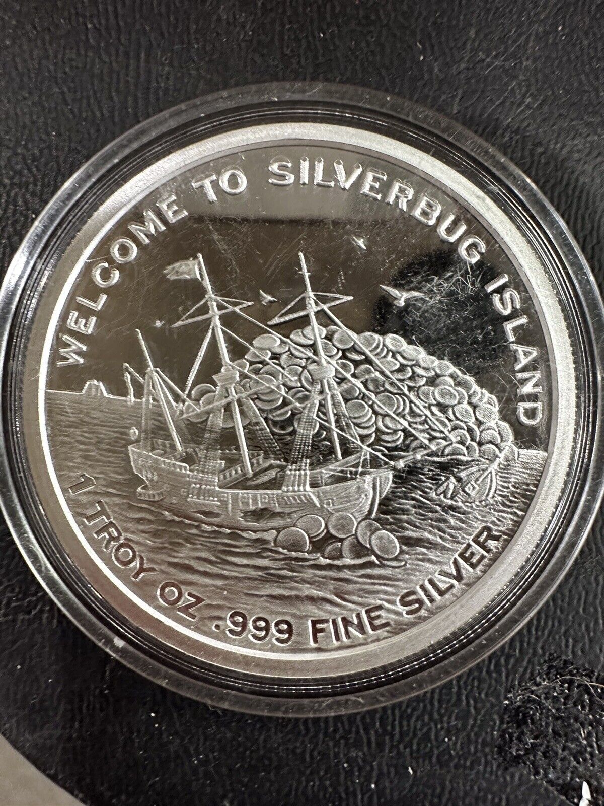 Proof 2017 Finding Silver bug Island #4 Whirlpool Numbered 1 oz 999 Silver
