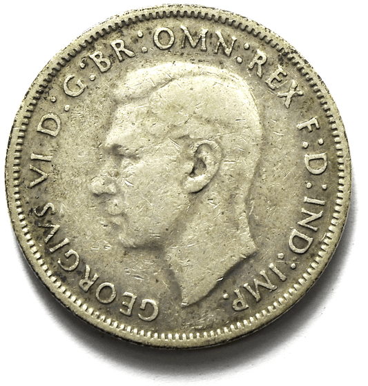1940 Australia Florin Silver Coin KM# 40